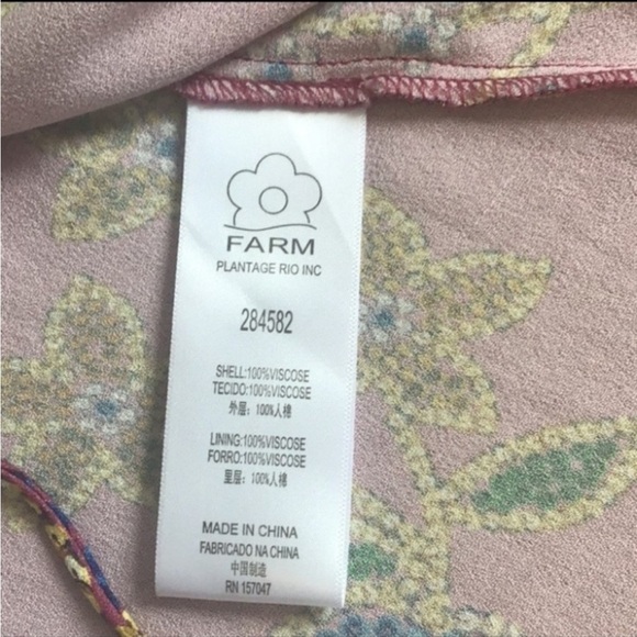 Farm Rio Wrap Long Sleeve Floral Top Size Xs - Picture 12 of 12